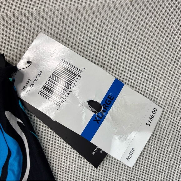 Coco Reef Women’s BLACK/BLUE MULTI Darling Printed Swim Cover-up Dress US XL - Picture 4 of 11